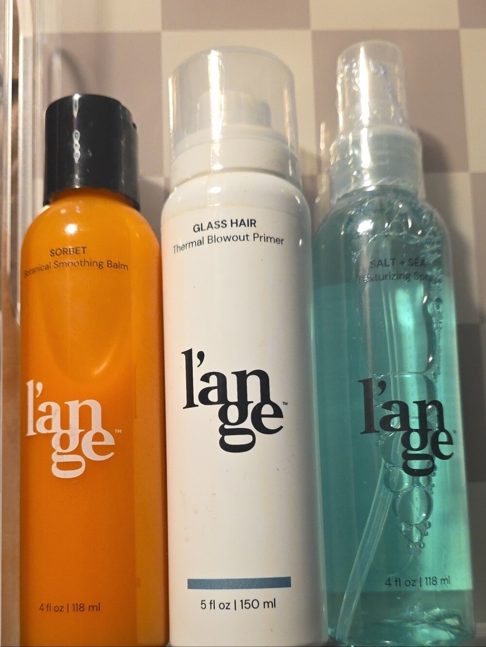 BUNDLE L'ange Styling Trio — Sorbet Balm, Glass Hair Primer, Salt & Sea Spray